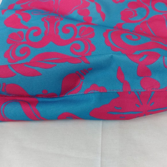 Blue Pink Beach Shells Nautical Shopping Tote - Picture 3 of 5